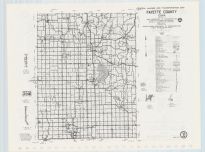 Fayette County Highway Map, Chickasaw County 1985